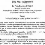 Akt kanonicznego erygowania wspólnoty_w800.jpg